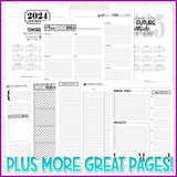 2024 Latter-day Lifestyle Planner {Inside Pages Only} EDITABLE Printable
