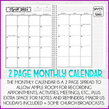 2024 Latter-day Lifestyle Planner {Inside Pages Only} EDITABLE Printable