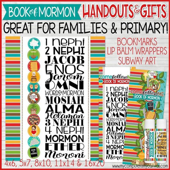 2024 Primary CFM BOOK of MORMON {Handouts & Gifts} PRINTABLES