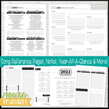2024 Primary MUSIC LEADER Planner {EDITABLE} PRINTABLE