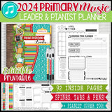 2024 Primary MUSIC LEADER Planner {EDITABLE} PRINTABLE