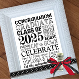 2025 Graduation Subway Art {COLOR BUNDLE} Printable
