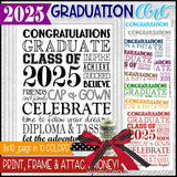 2025 Graduation Subway Art {COLOR BUNDLE} Printable