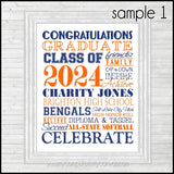 2025 Graduation Subway Art {Personalized} PRINTABLE