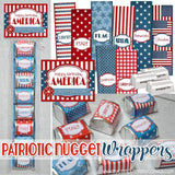 4th of July Nugget Wrappers {Patriotic} PRINTABLE
