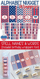 ALPHABET Nugget Wrappers {Patriotic} PRINTABLE-My Computer is My Canvas