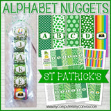 ALPHABET Nugget Wrappers {St. Patrick's Day} PRINTABLE-My Computer is My Canvas