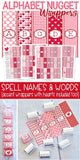 ALPHABET Nugget Wrappers {Valentine} PRINTABLE-My Computer is My Canvas