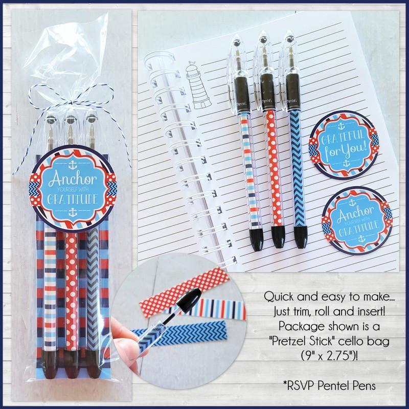 "ANCHOR Yourself With Gratitude" Journal & Notebook {Gift Set; HALF SIZE} PRINTABLE-My Computer is My Canvas