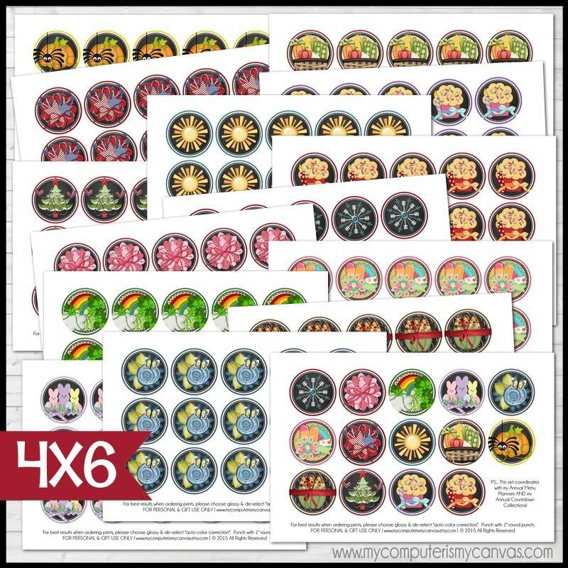 Annual Bottle Cap Collection {Faux Chalkboard} PRINTABLE-My Computer is My Canvas