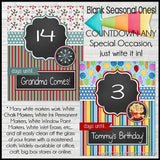 Annual Countdown Collection {Faux Chalkboard} PRINTABLE-My Computer is My Canvas