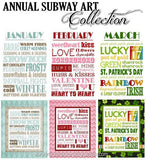 Annual Subway Art Collection PRINTABLES {Discounted Bundle}-My Computer is My Canvas
