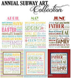 Annual Subway Art Collection PRINTABLES {Discounted Bundle}-My Computer is My Canvas