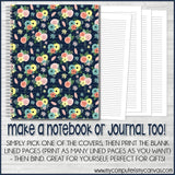 BOHO RAINBOW Color Pack {Alternate Covers/Accessories for Planners/Journals} PRINTABLE