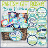Baptism Gift Tag Kit {BOYS} PRINTABLE