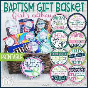 Baptism Gift Tag Kit {GIRLS} PRINTABLE