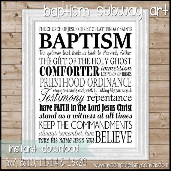 Baptism Subway Art {Convert} PRINTABLE-My Computer is My Canvas