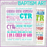 Baptism Subway Art {Personalized} PRINTABLE-My Computer is My Canvas