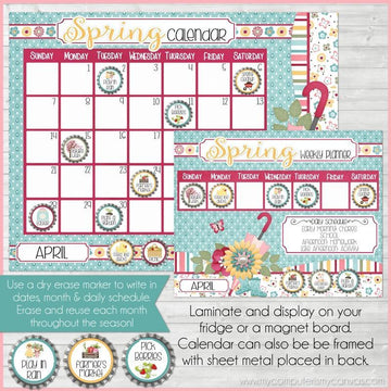 Bottle Cap Activity Calendar {ANNUAL BUNDLE} PRINTABLE-My Computer is My Canvas