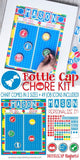 Bottle Cap Job Chart {Bright Bricks} PRINTABLE-My Computer is My Canvas