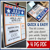 CFM BOOK of MORMON FAUX Bulletin Board Kit {JULY 2020} PRINTABLE