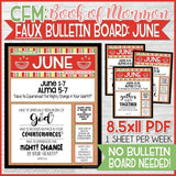 CFM BOOK of MORMON FAUX Bulletin Board Sheets {JUNE-DEC 2020} DISCOUNTED PRE-ORDER BUNDLE - PRINTABLE