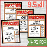 CFM BOOK of MORMON FAUX Bulletin Board Sheets {JUNE-DEC 2020} DISCOUNTED PRE-ORDER BUNDLE - PRINTABLE