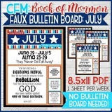 CFM BOOK of MORMON FAUX Bulletin Board Sheets {JUNE-DEC 2020} DISCOUNTED PRE-ORDER BUNDLE - PRINTABLE
