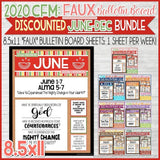 CFM BOOK of MORMON FAUX Bulletin Board Sheets {JUNE-DEC 2020} DISCOUNTED PRE-ORDER BUNDLE - PRINTABLE