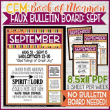 CFM BOOK of MORMON FAUX Bulletin Board Sheets {MAY-DEC 2020} DISCOUNTED PRE-ORDER BUNDLE - PRINTABLE