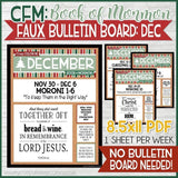 CFM BOOK of MORMON FAUX Bulletin Board Sheets {MAY-DEC 2020} DISCOUNTED PRE-ORDER BUNDLE - PRINTABLE