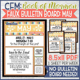 CFM BOOK of MORMON FAUX Bulletin Board Sheets {MAY-DEC 2020} DISCOUNTED PRE-ORDER BUNDLE - PRINTABLE
