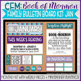 CFM BOOK of MORMON Family Bulletin Board Kit {JAN 2020} PRINTABLE