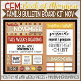 CFM BOOK of MORMON Family Bulletin Board Kit {NOV 2020} PRINTABLE