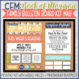 CFM BOOK of MORMON Family Bulletin Board Kits {APR-DEC 2020} DISCOUNTED PRE-ORDER BUNDLE - PRINTABLE