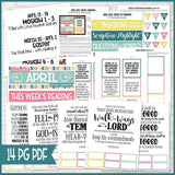 CFM BOOK of MORMON Family Bulletin Board Kits {JAN-DEC 2020} DISCOUNTED PRE-ORDER BUNDLE - PRINTABLE