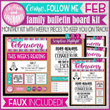 CFM D&C Family Bulletin Board Kit + FAUX Sheets {FEB 2021} PRINTABLE