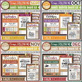 CFM D&C Family Bulletin Board Kit + FAUX Sheets {JAN-DEC 2021} ANNUAL BUNDLE PRINTABLE