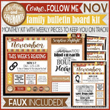 CFM D&C Family Bulletin Board Kit + FAUX Sheets {NOVEMBER 2021} PRINTABLE