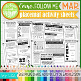 CFM D&C Placemat Activity Sheets {MAR 2021} PRINTABLE