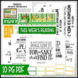 Come Follow Me Family Bulletin Board Kit {MARCH} PRINTABLE-My Computer is My Canvas