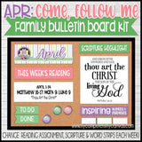 Come Follow Me Family Bulletin Board Kit {APRIL} PRINTABLE-My Computer is My Canvas