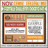 CFM New Testament Family Bulletin Board Kit {NOVEMBER 2019} PRINTABLE