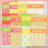 CITRUS Color Pack {Alternate Covers/Accessories for Planners/Journals} PRINTABLE