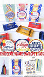 Chocolate Squares Envelops & Tags {BIRTHDAY} PRINTABLE