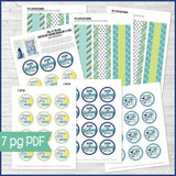 Chocolate Squares Envelops & Tags {GET WELL} PRINTABLE