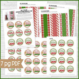 Chocolate Squares Envelops & Tags {RELIGIOUS CHRISTMAS} PRINTABLE