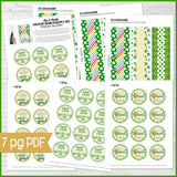 Chocolate Squares Envelops & Tags {ST. PATTY'S DAY} PRINTABLE