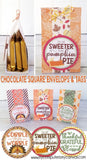 Chocolate Squares Envelops & Tags {THANKSGIVING} PRINTABLE