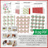 Chocolate Truffle Cartons & Tags {MERRY CHRISTMAS} PRINTABLE